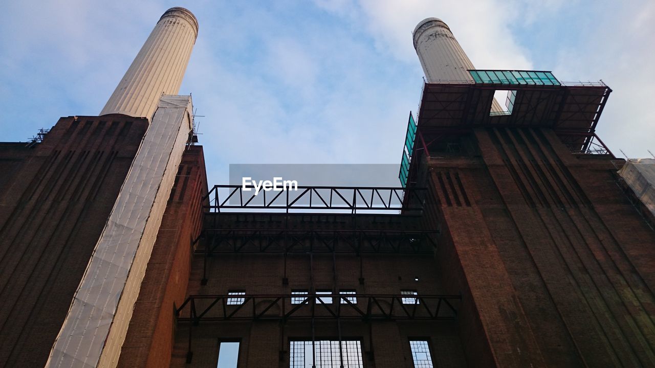 Low angle view of buildings against the sky