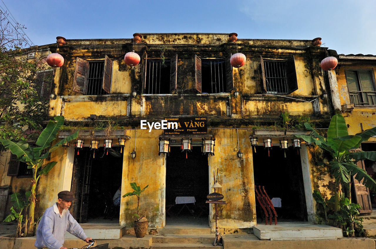 Exterior of abandoned house