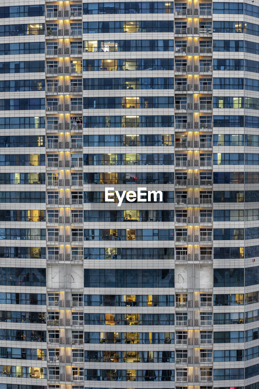 Full frame shot of modern building