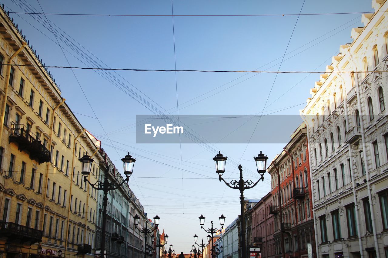 RESIDENTIAL BUILDINGS AGAINST CLEAR SKY