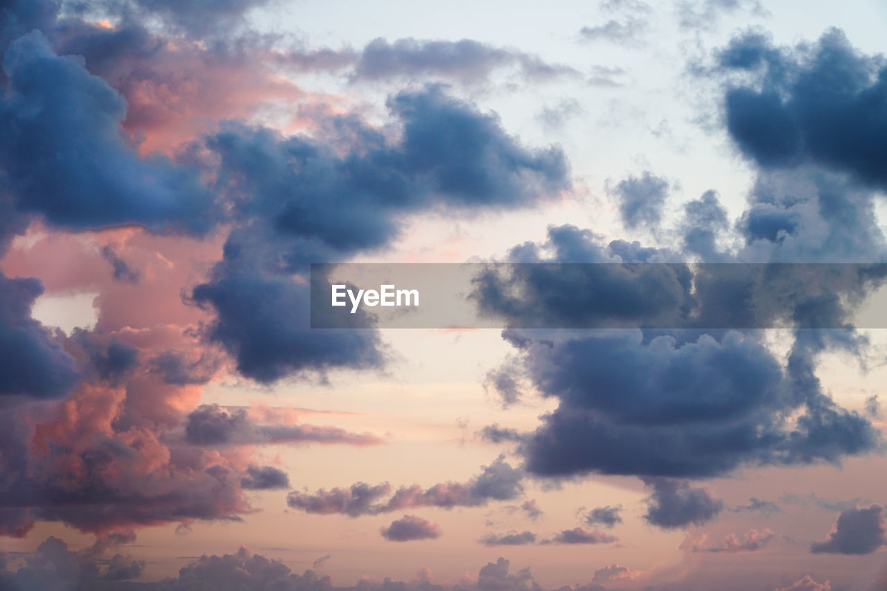 Low angle view of clouds in sky