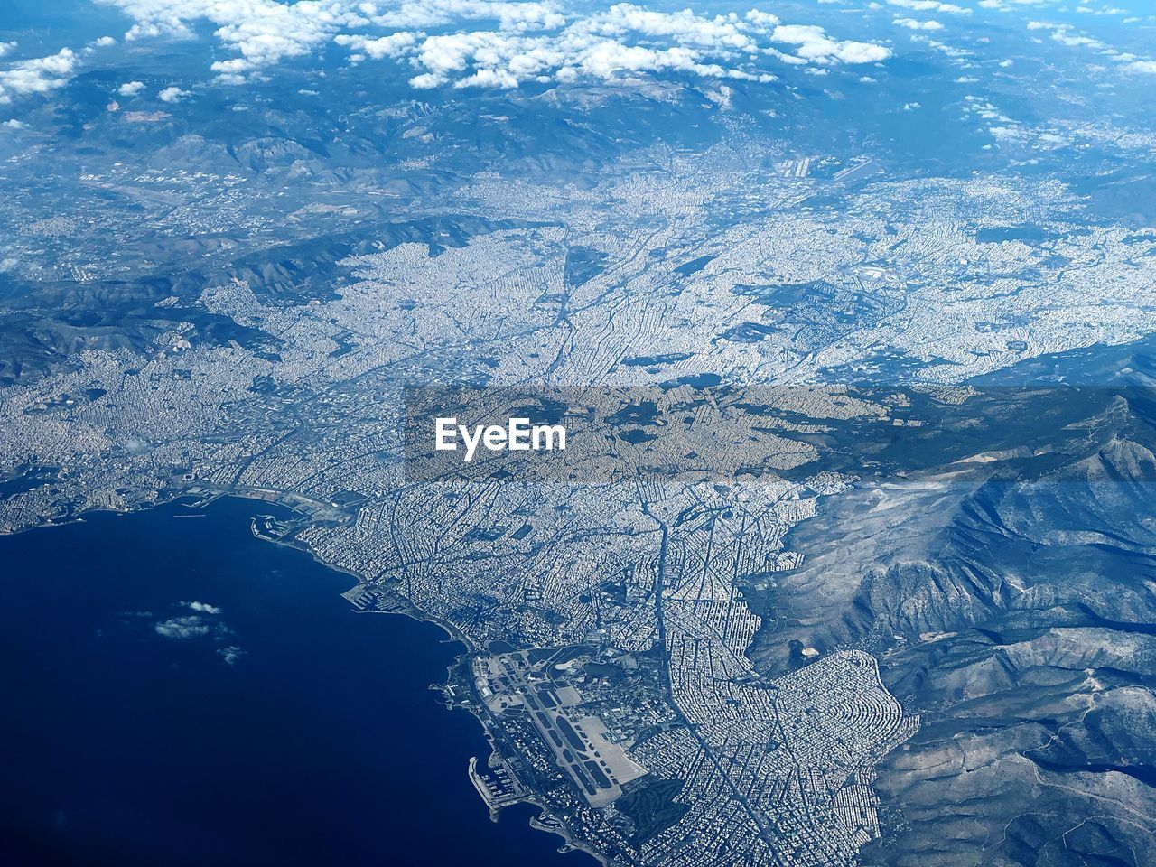 Aerial view of athens