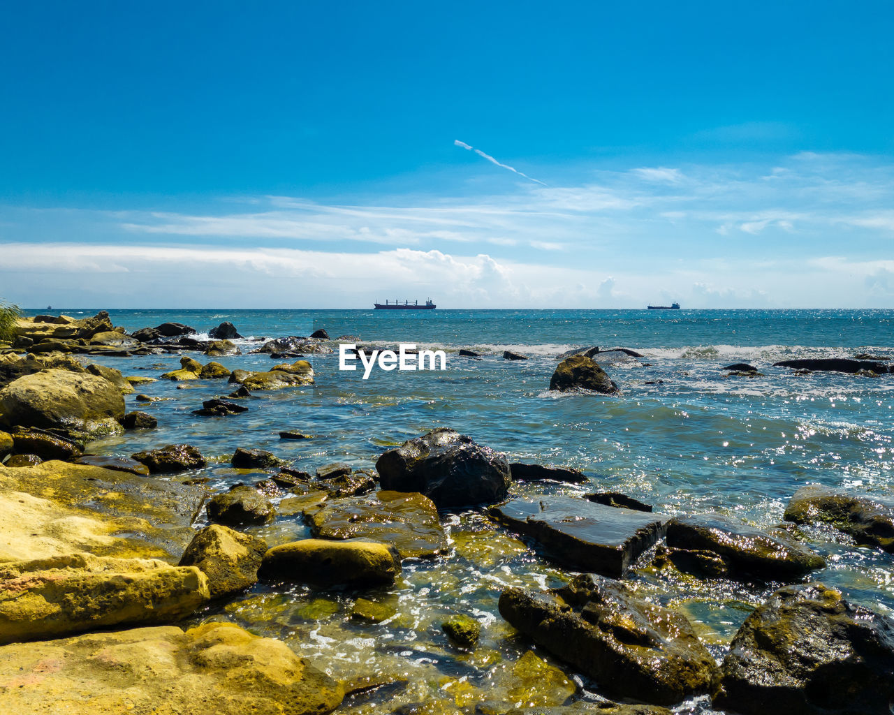 Scenic view of sea against sky