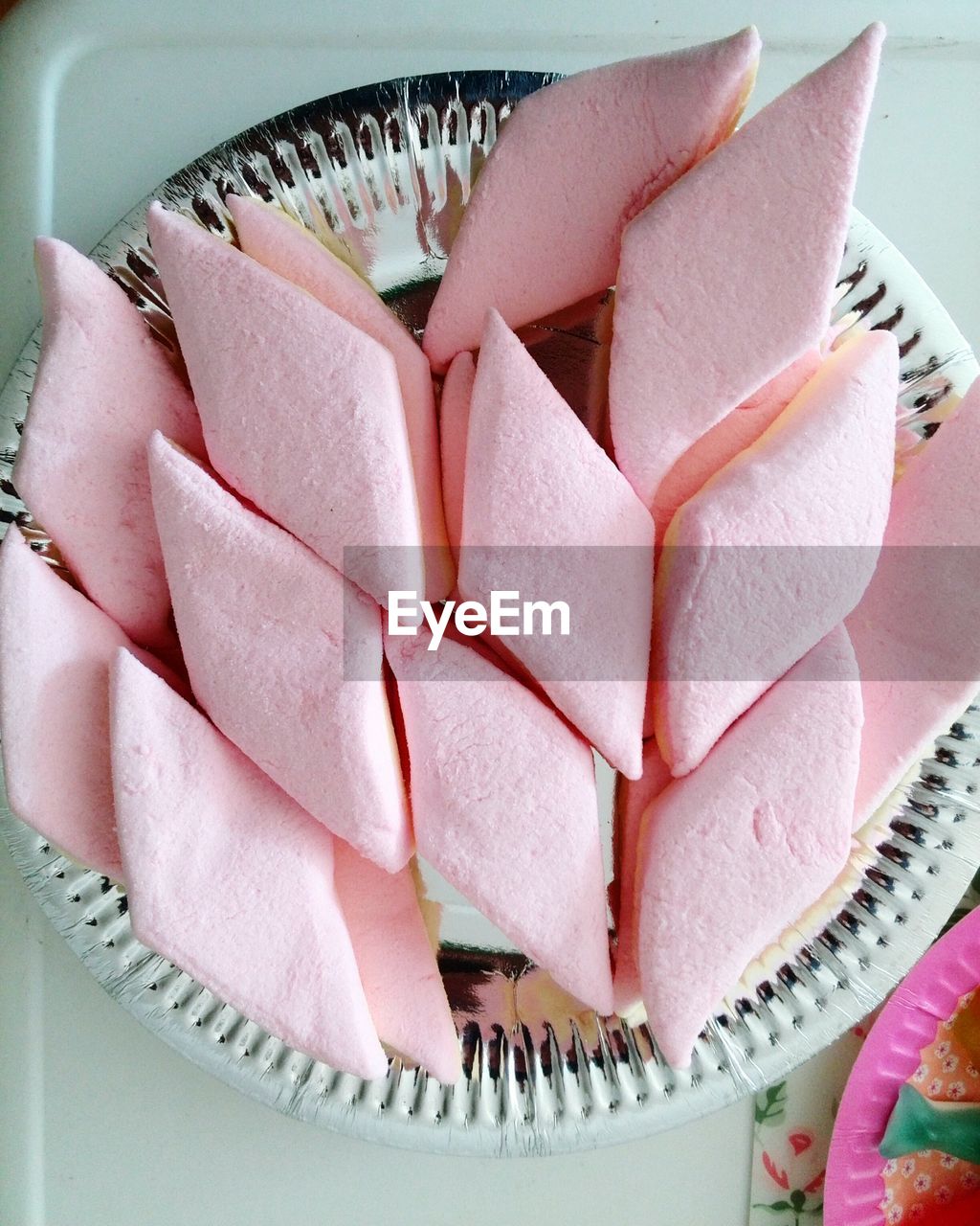 Close-up of marshmellow on table