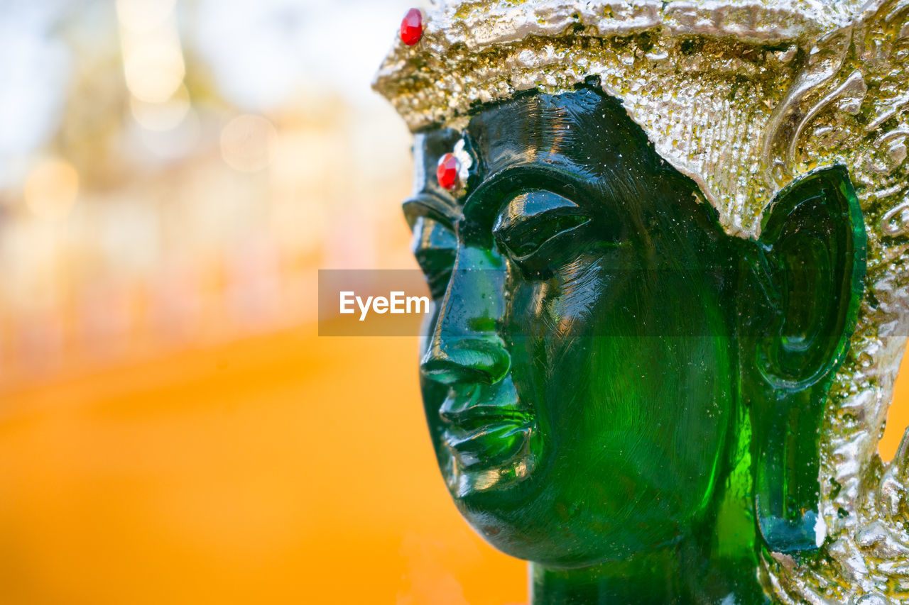 Close-up of statue