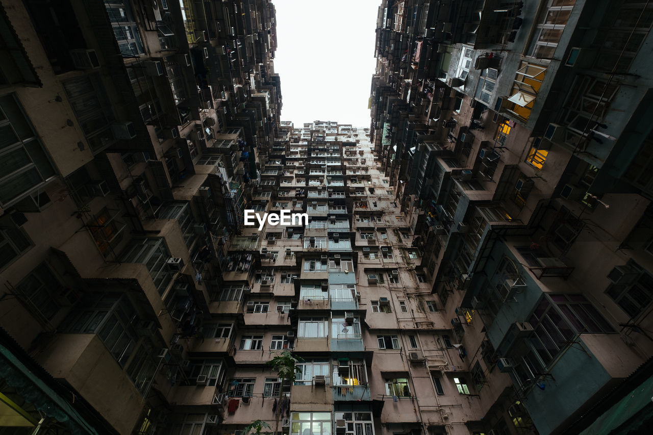 Low angle view of residential building