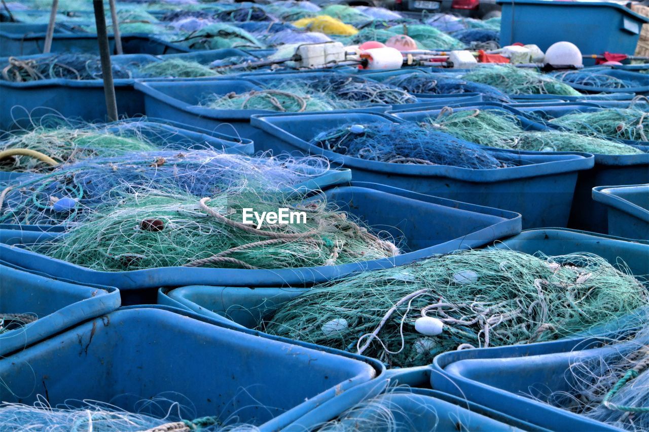 Sea of fishing nets 