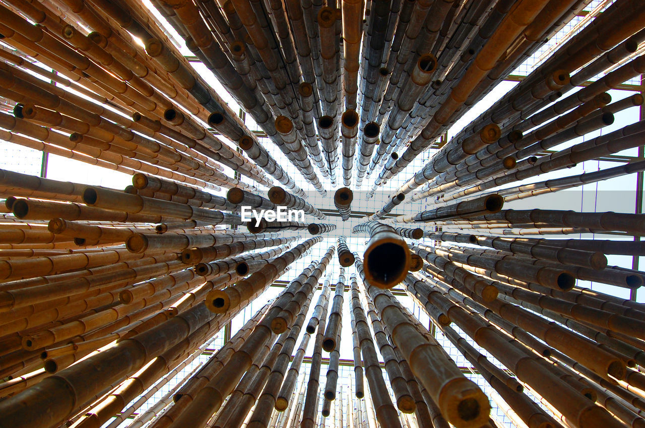 Low angle view of ceiling of mosque