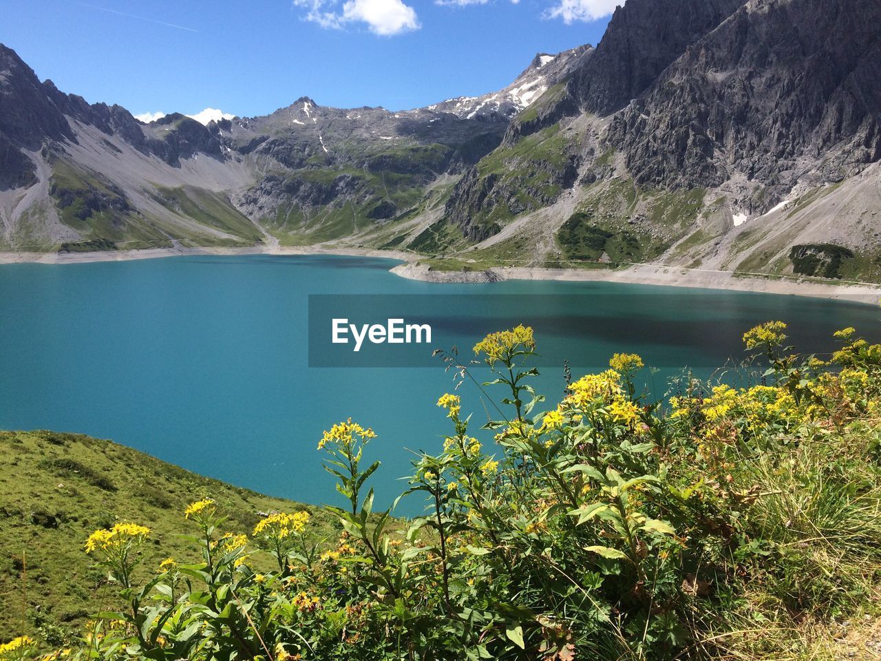 Scenic view of landscape with mountain range in background