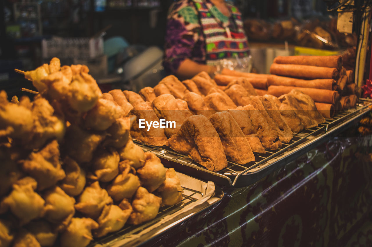 CLOSE-UP OF MEAT FOR SALE AT MARKET