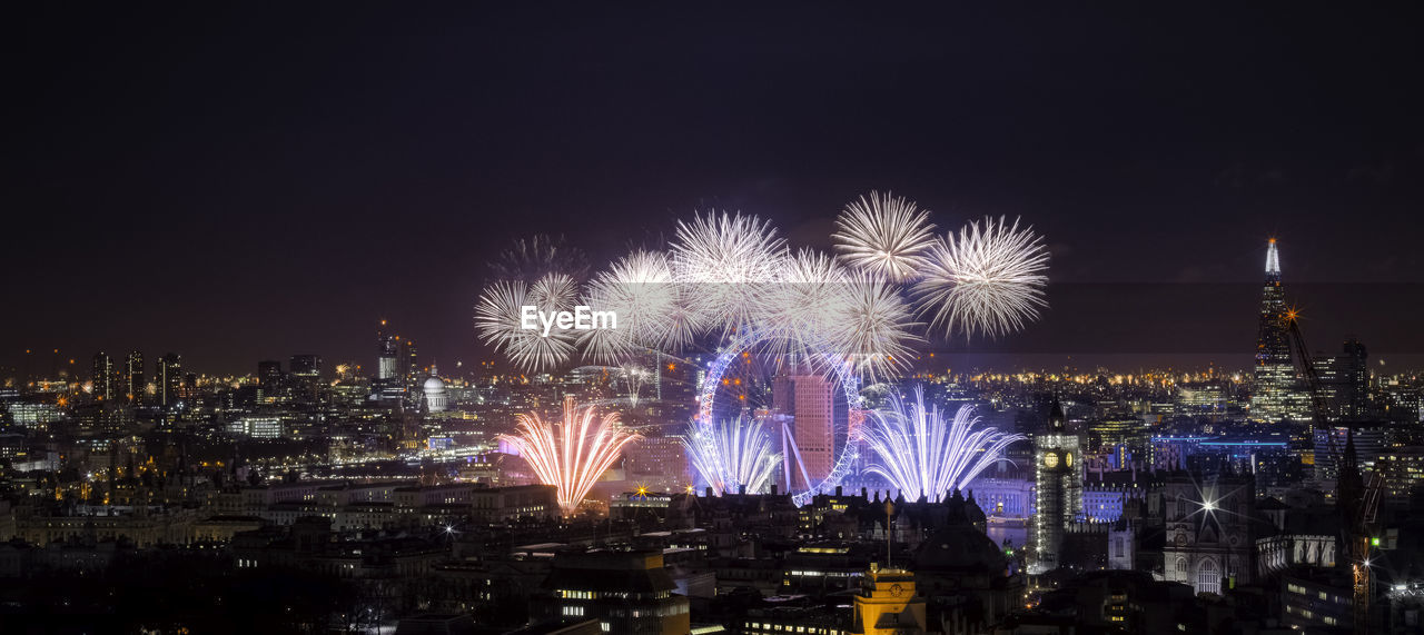 The london new year fireworks display