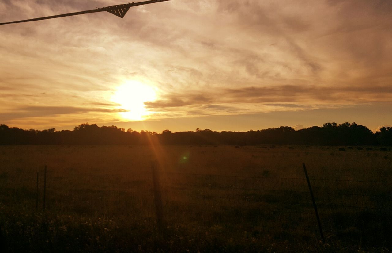 SILHOUETTE LANDSCAPE AGAINST SKY DURING SUNSET