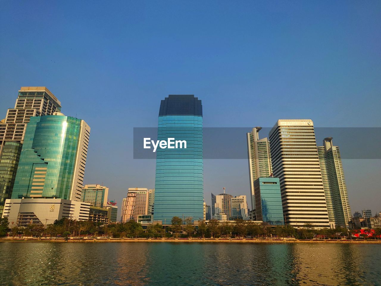 modern buildings in city