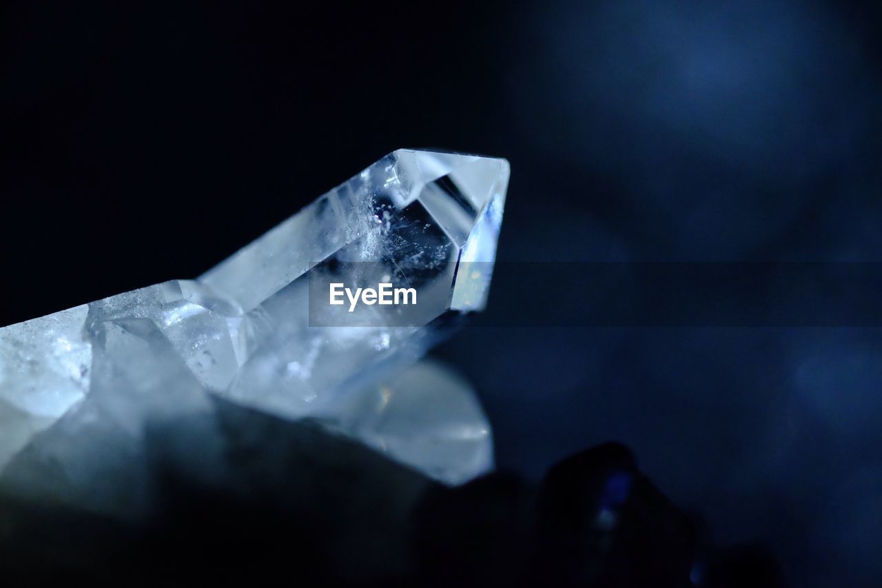 Close-up of quartz crystals