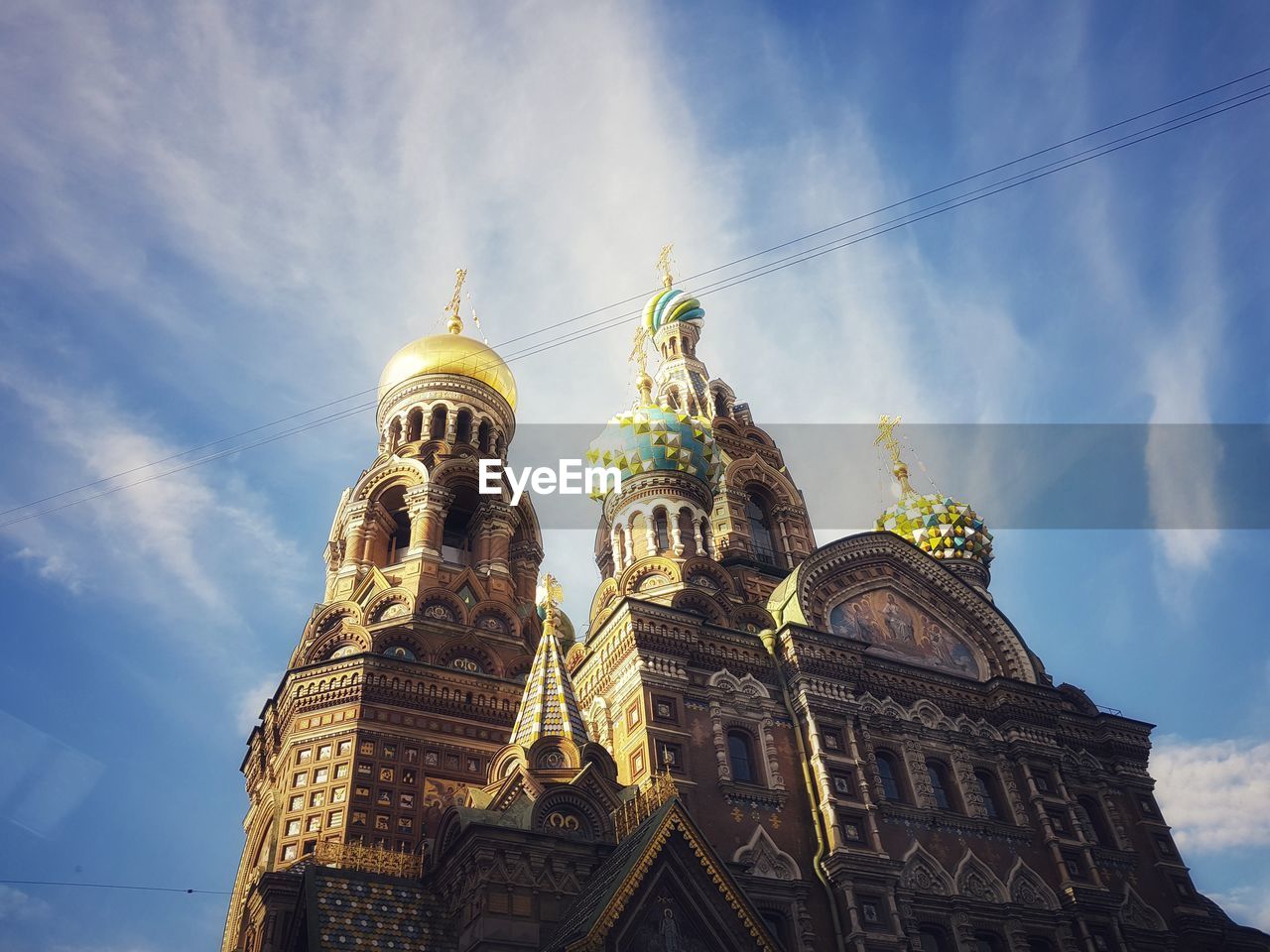 Low angle view of traditional building against sky