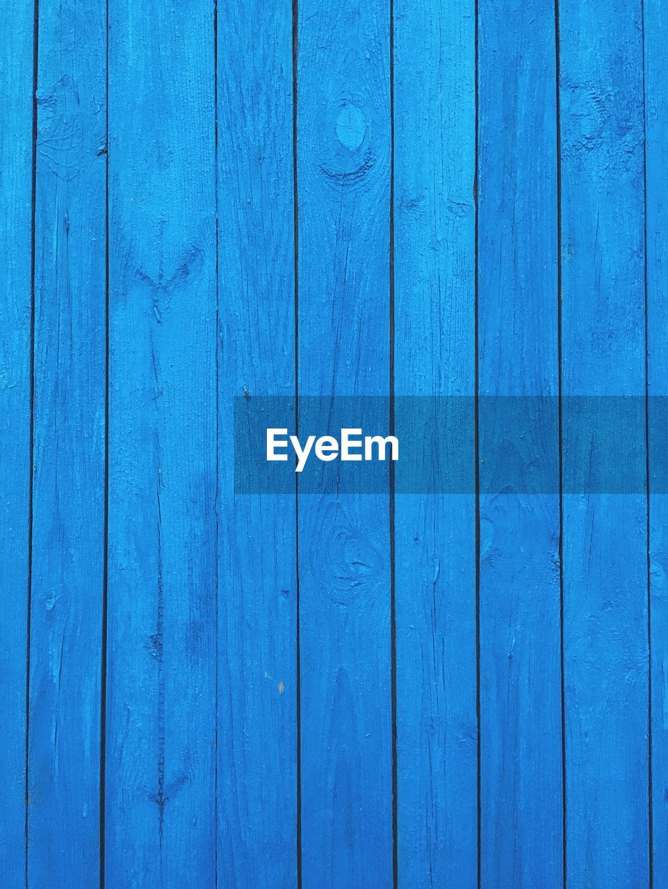 Full frame shot of blue wooden fence