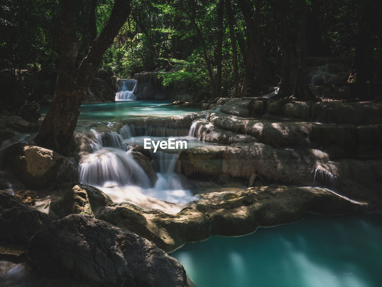 SCENIC VIEW OF WATERFALL