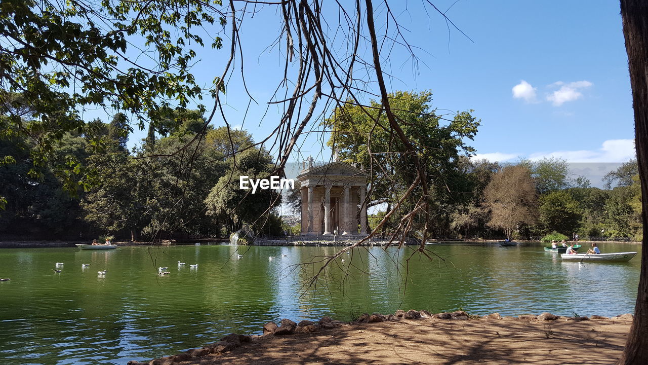 VIEW OF LAKE AGAINST SKY