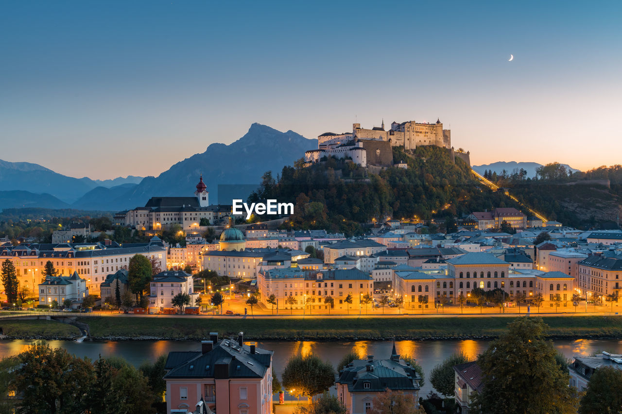 Salzburg historic town center, austria