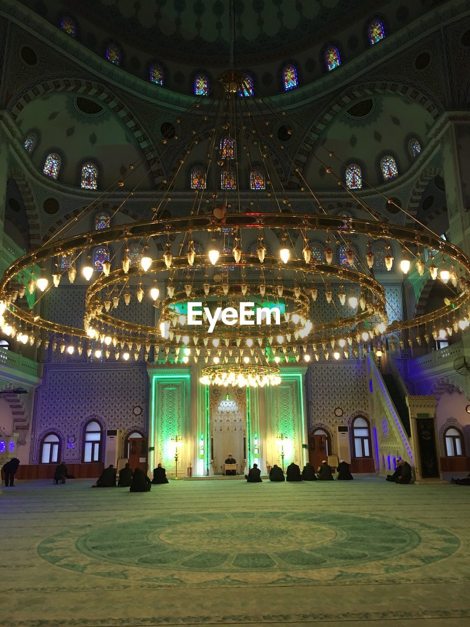 ILLUMINATED BUILDING AT NIGHT