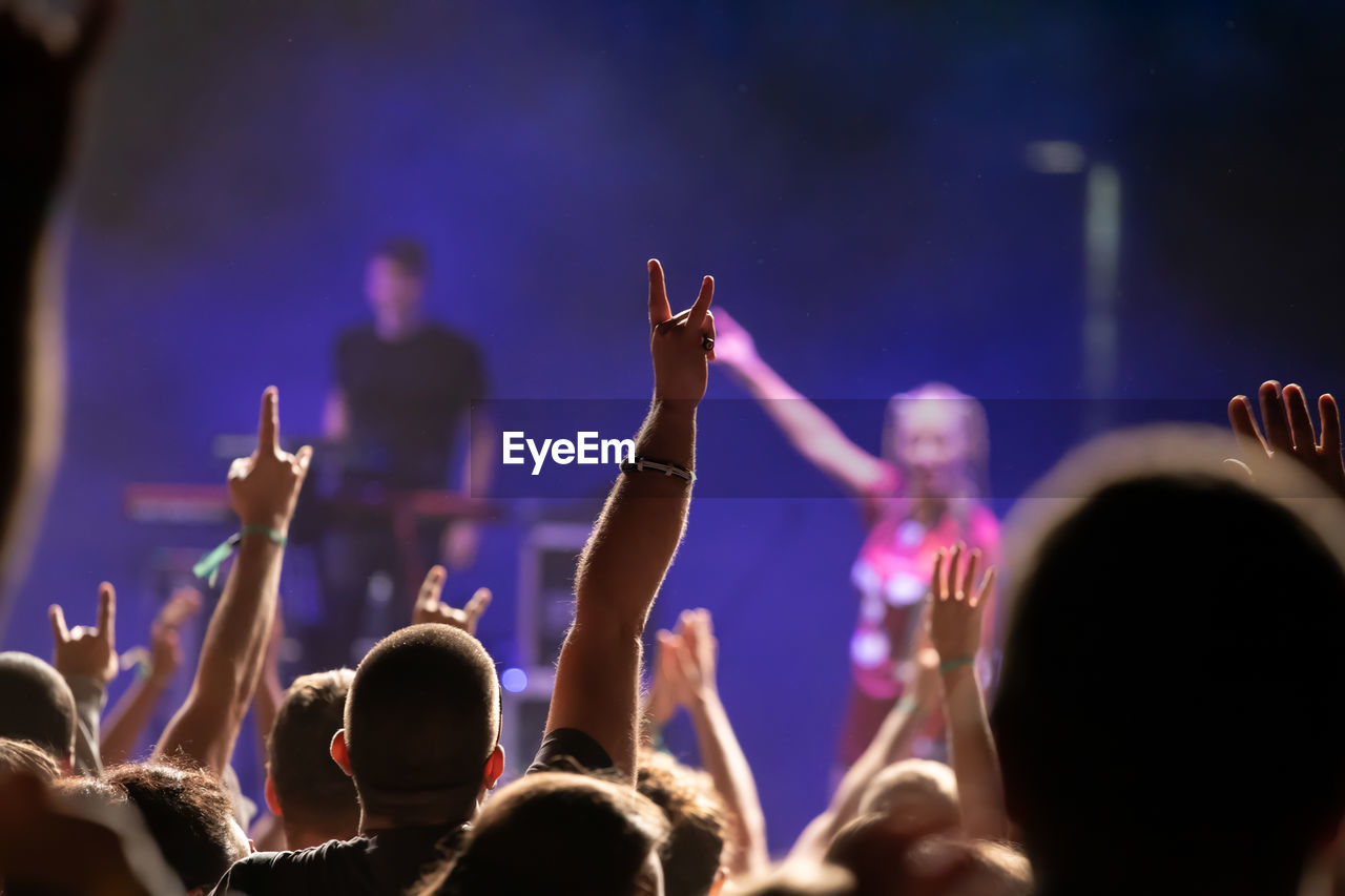 CROWD AT MUSIC FESTIVAL