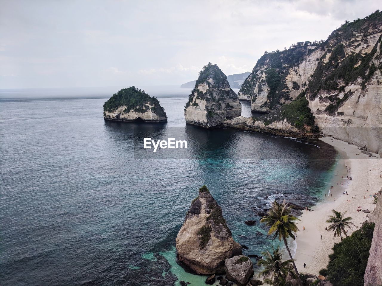 The view of the offshore and the beach from the top of the high cliffs is amazing