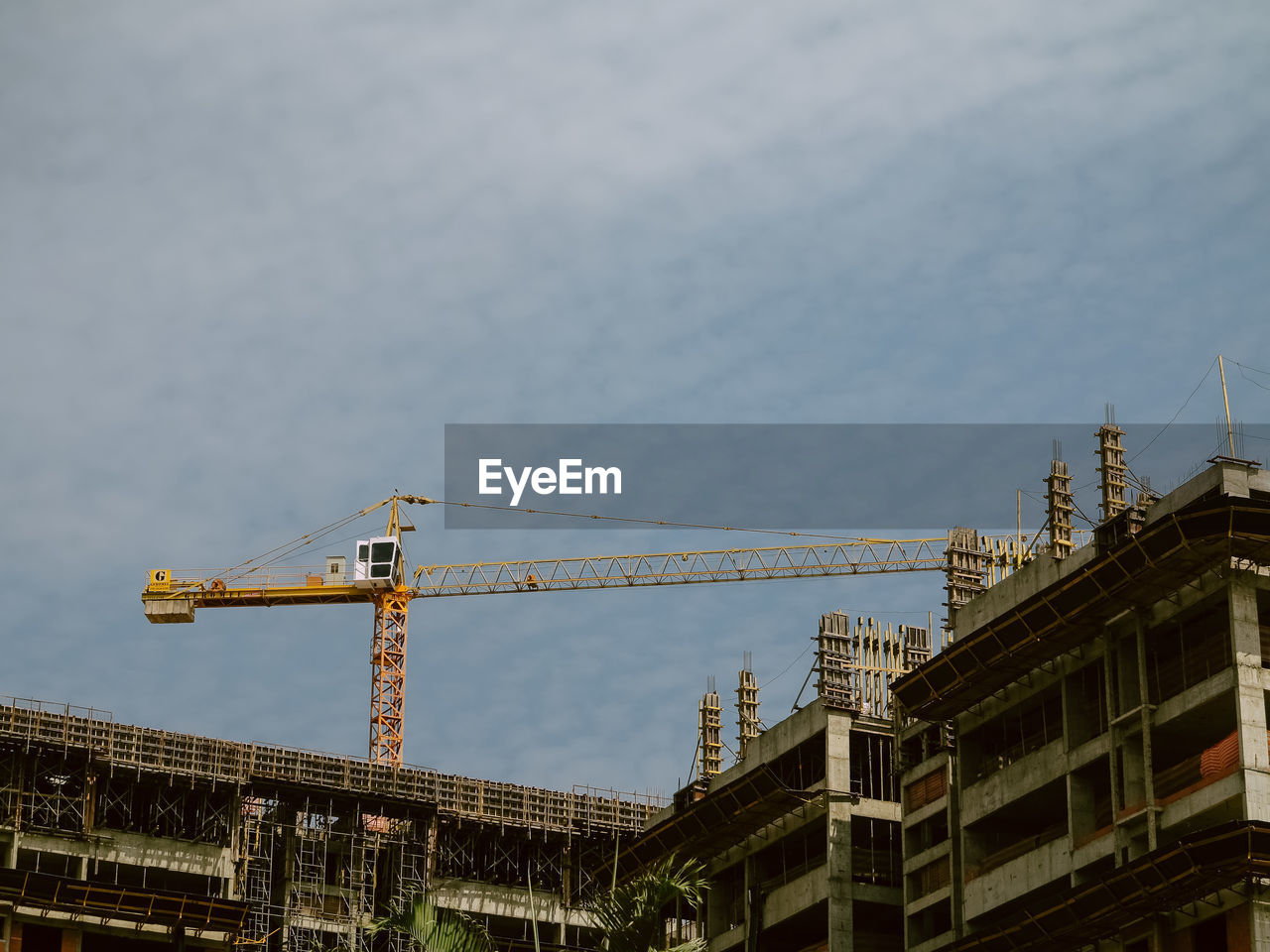 crane against sky