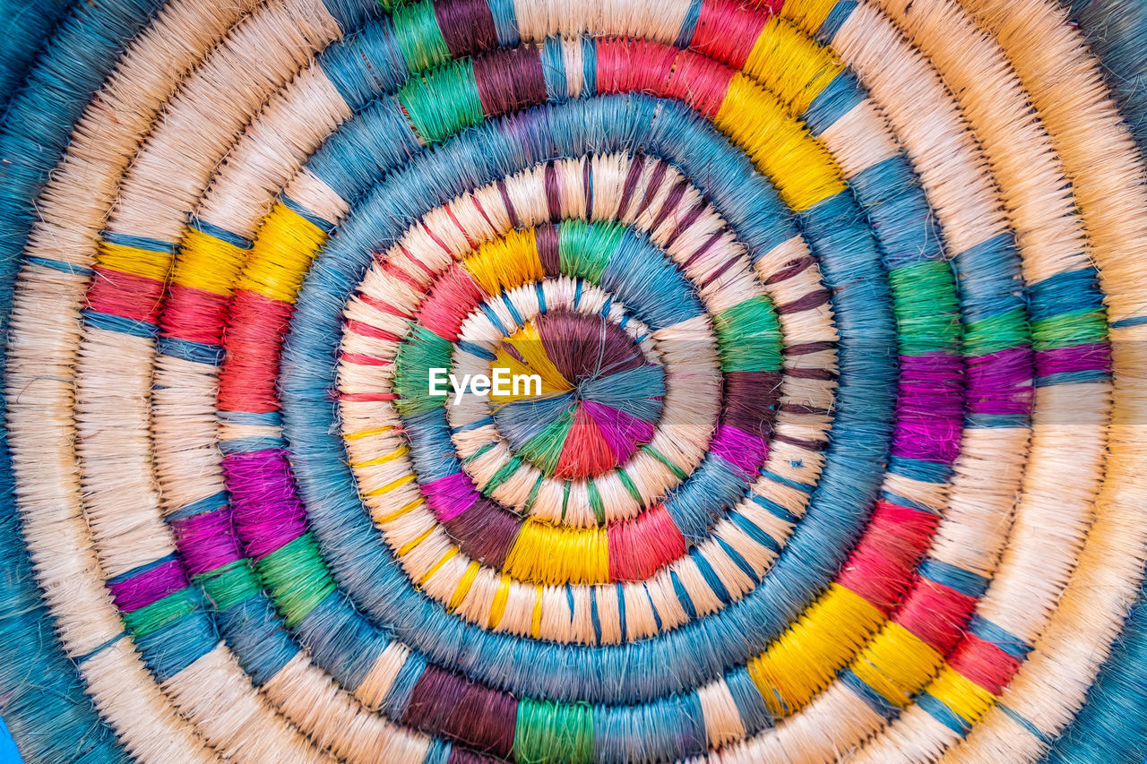 Full frame shot of multi colored rug