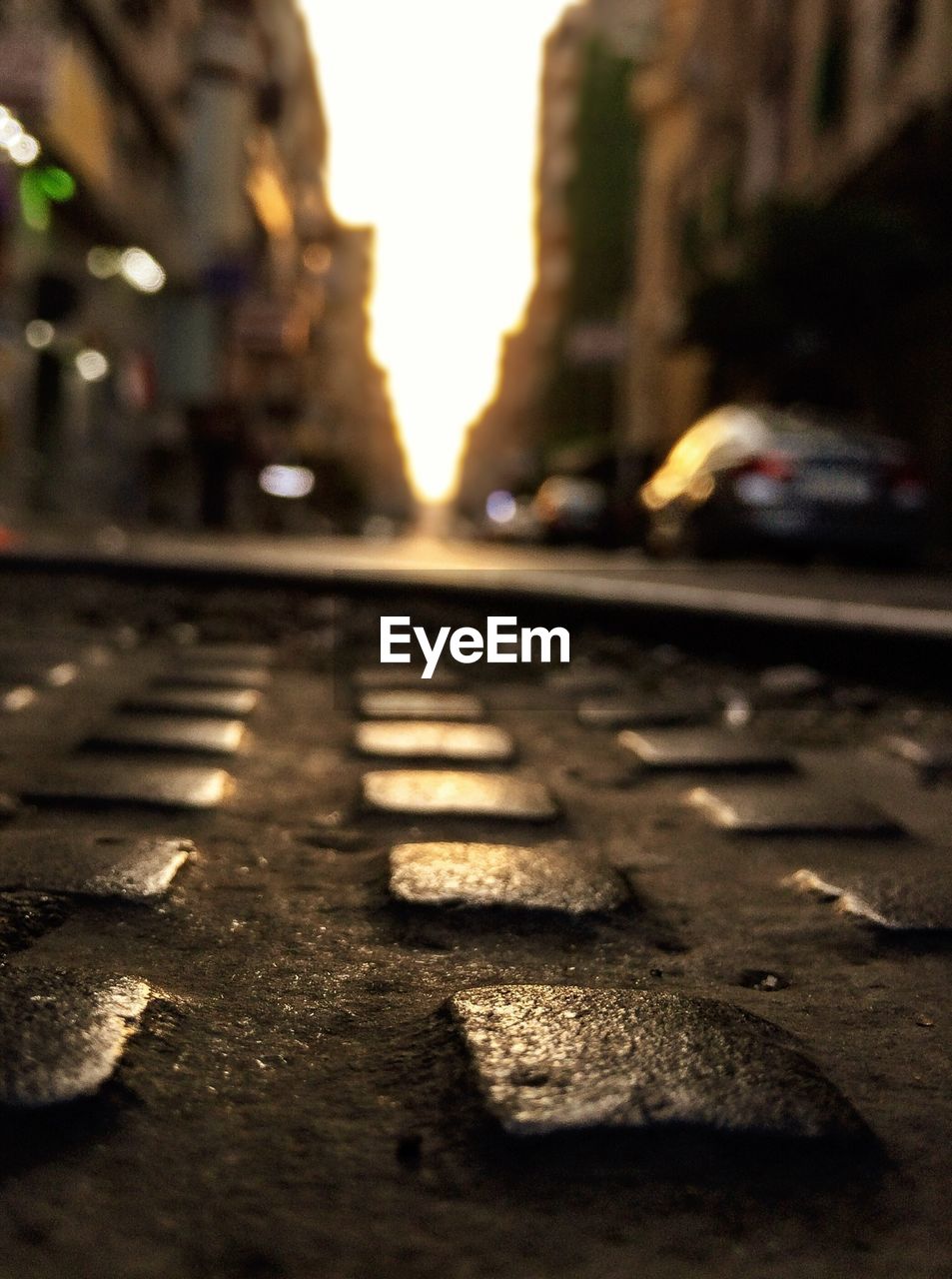 SURFACE LEVEL OF STREET IN CITY