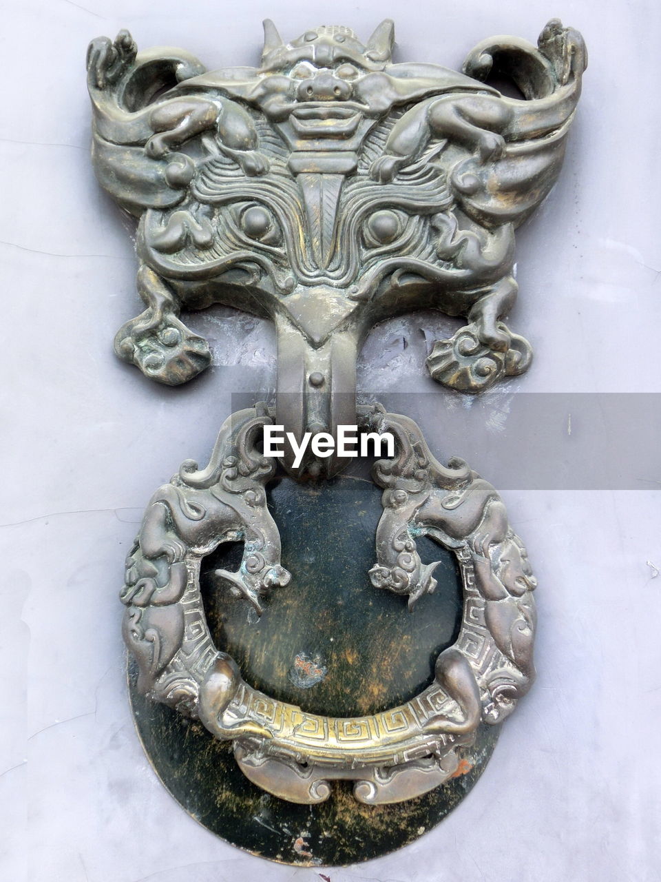Close-up of doorknocker