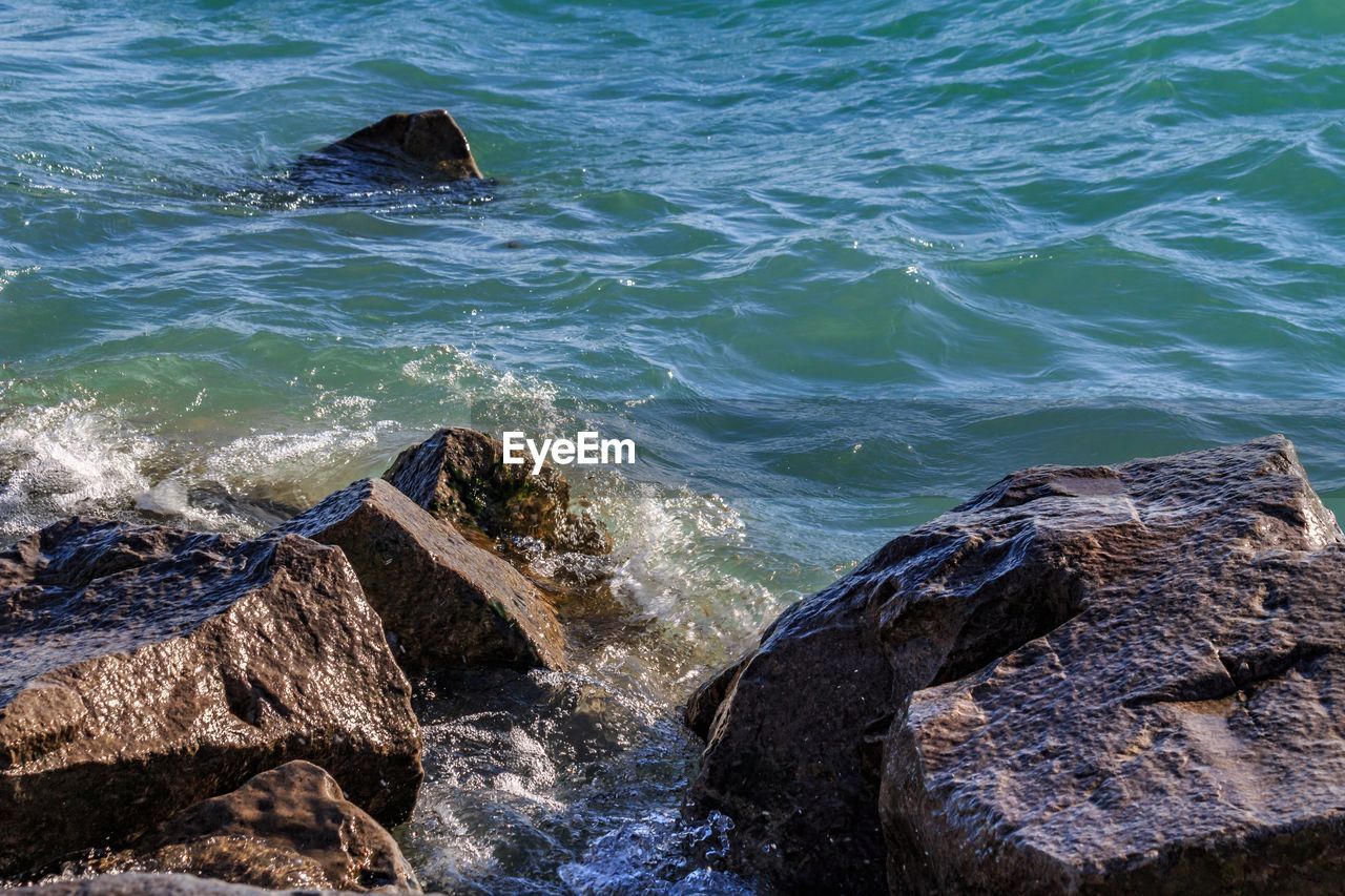 SCENIC VIEW OF SEA WAVES