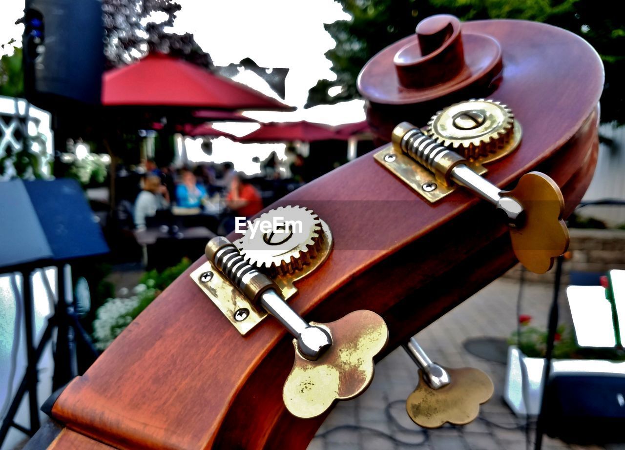 Close-up of musical instrument