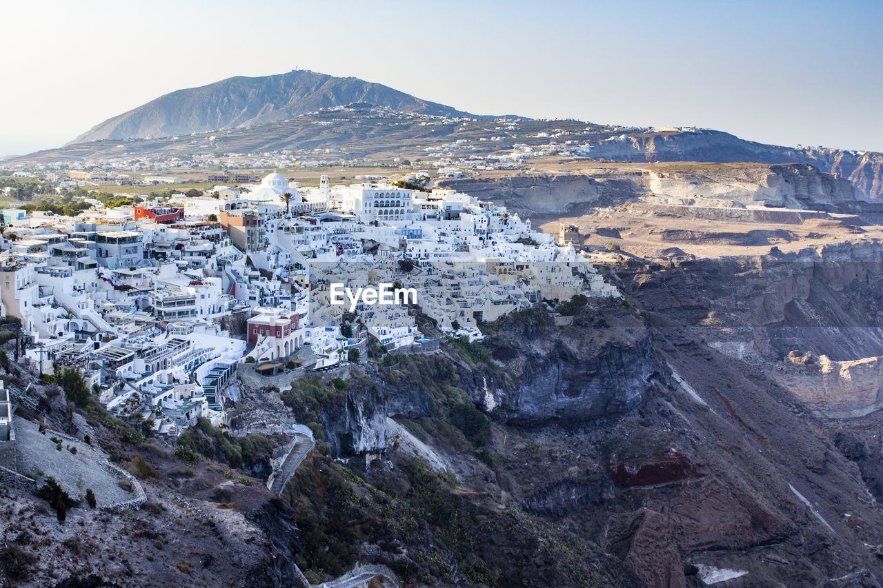 Panoramic view of landscape and mountains against sky