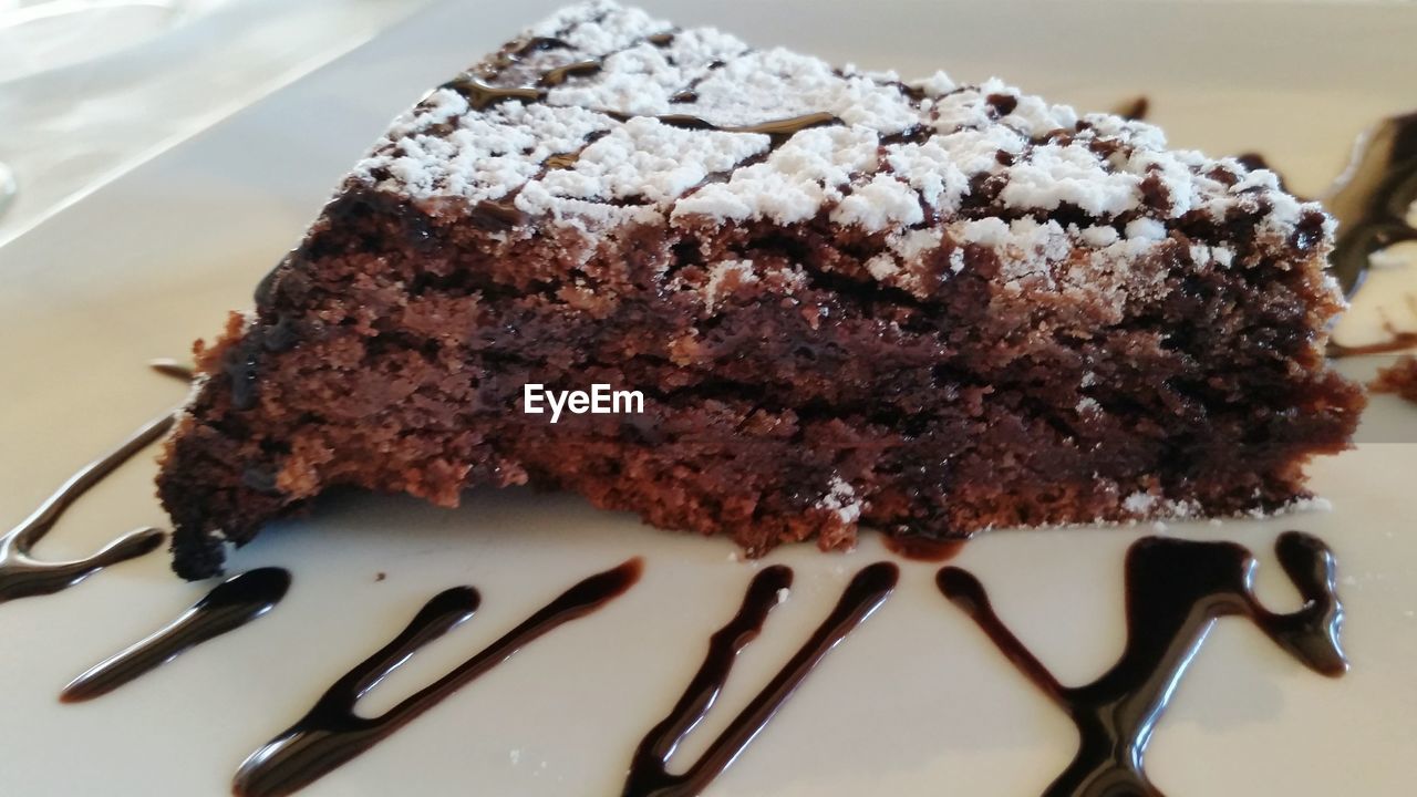 Close-up of dessert in plate