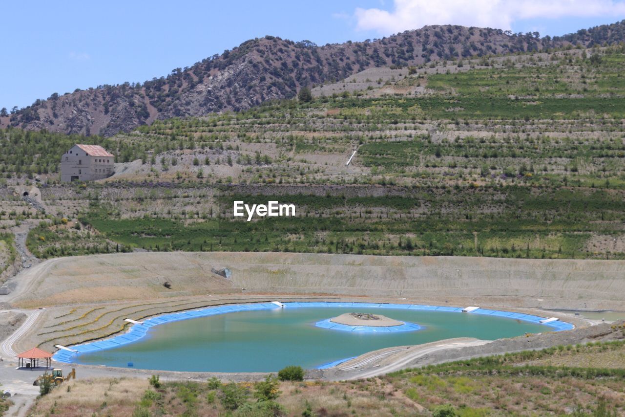 Scenic view of mountain against sky