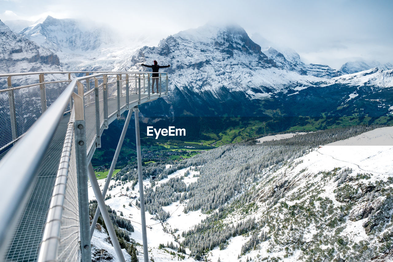 PANORAMIC VIEW OF SNOWCAPPED MOUNTAINS