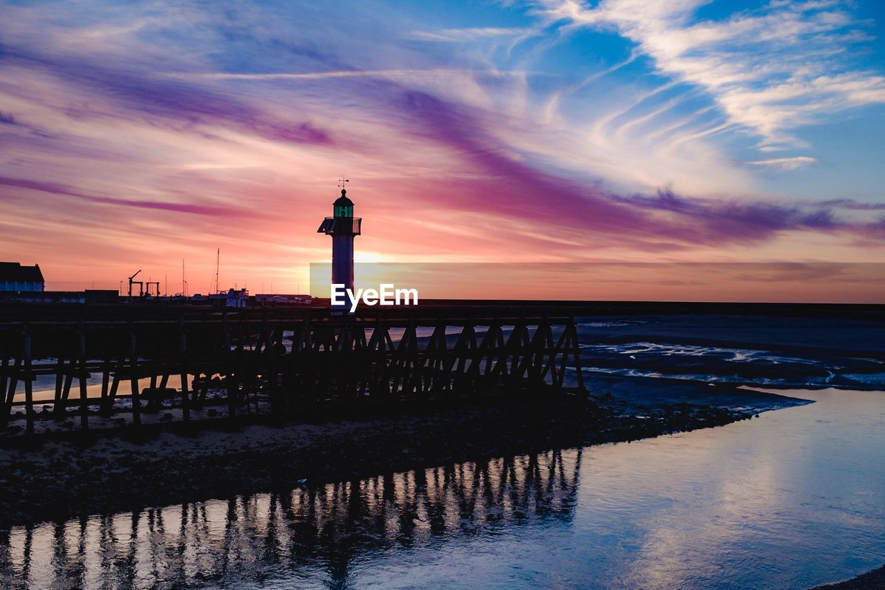 Lighthouse at sunset