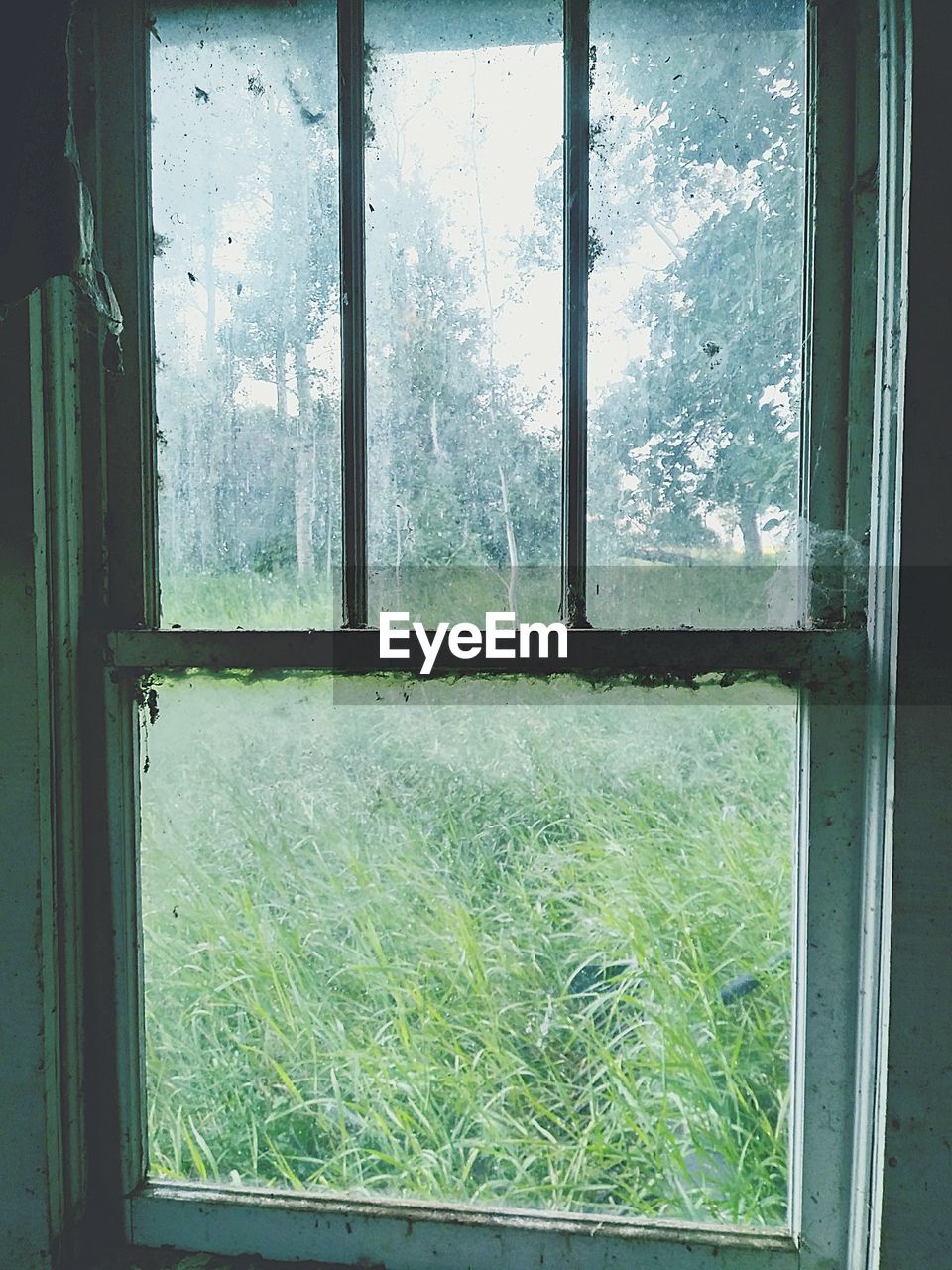 VIEW OF ABANDONED HOUSE WINDOW