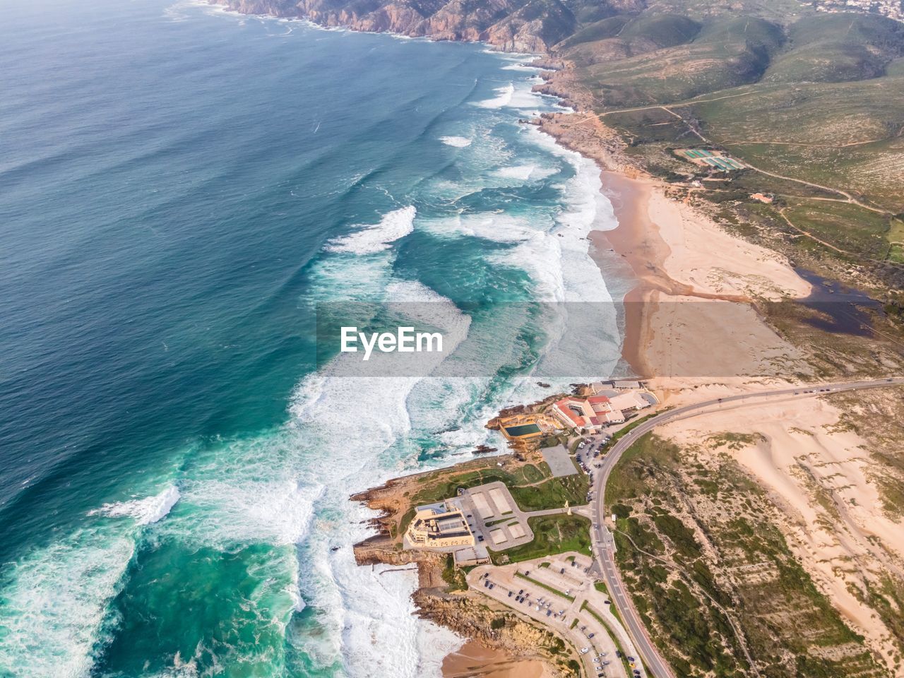 HIGH ANGLE VIEW OF A BEACH