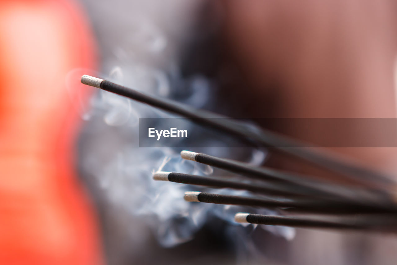 Close up of incense stick