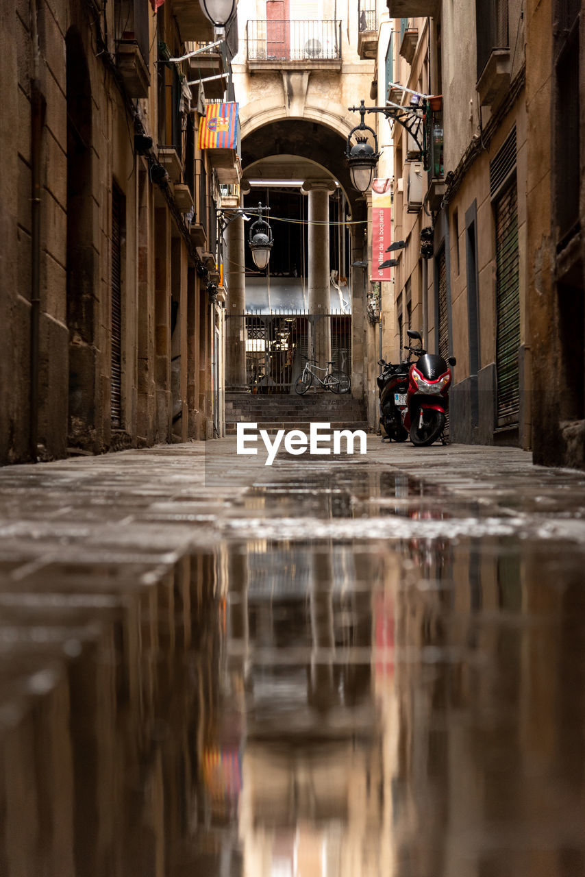 The narrow streets of el born, barcelona, spain, wind through historic buildings