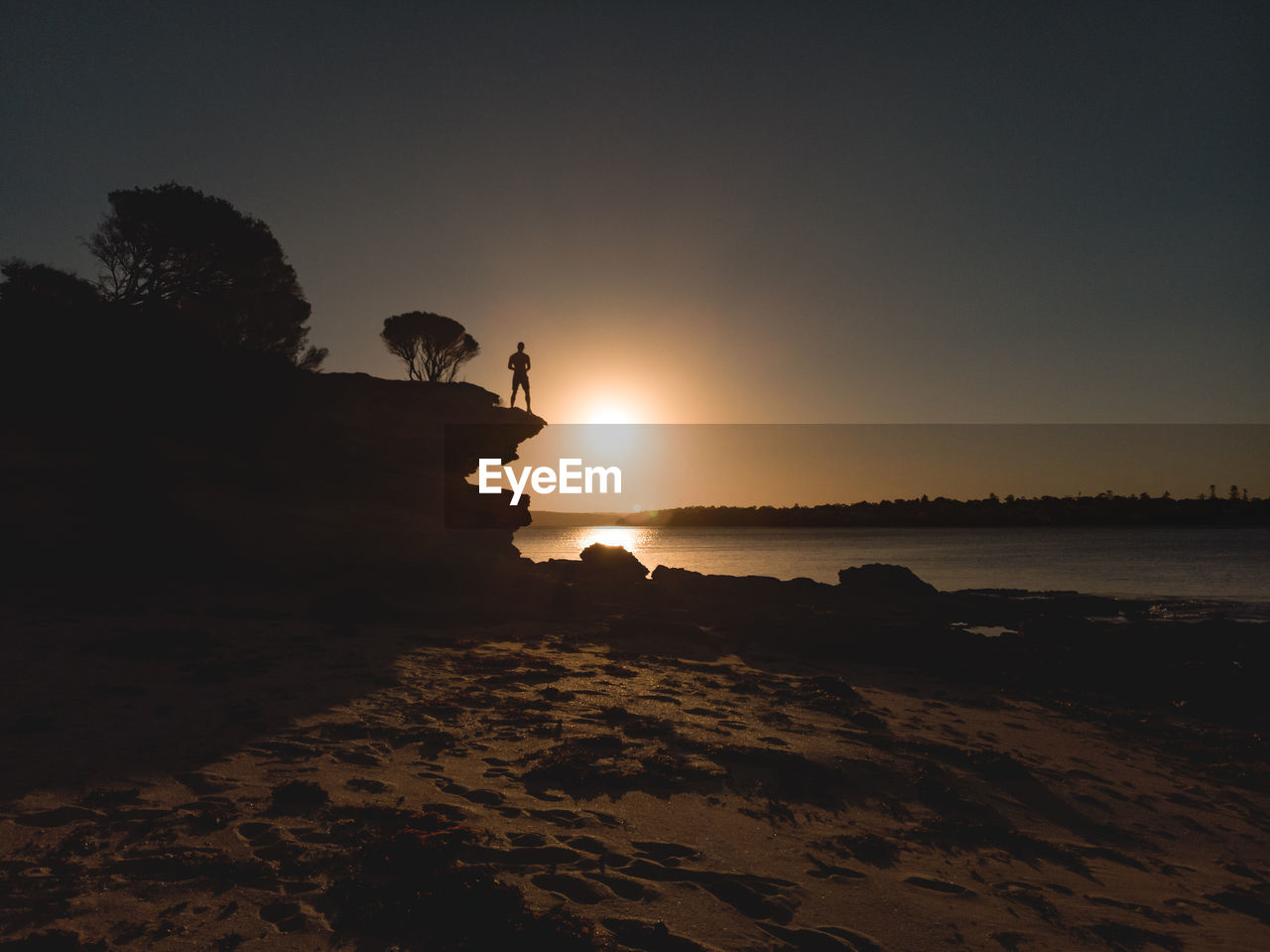 SCENIC VIEW OF SEA DURING SUNSET