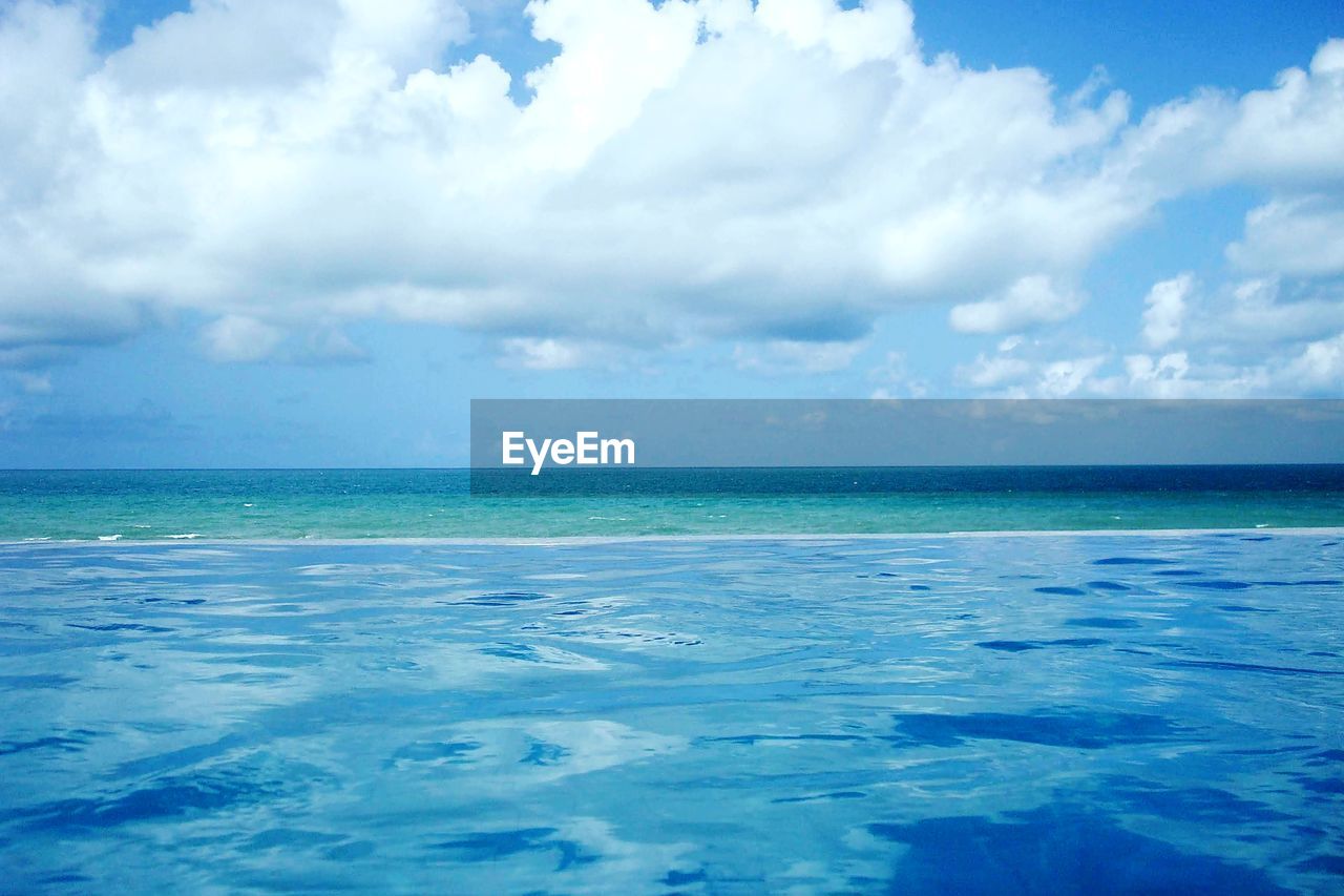 SCENIC VIEW OF SEASCAPE AGAINST SKY