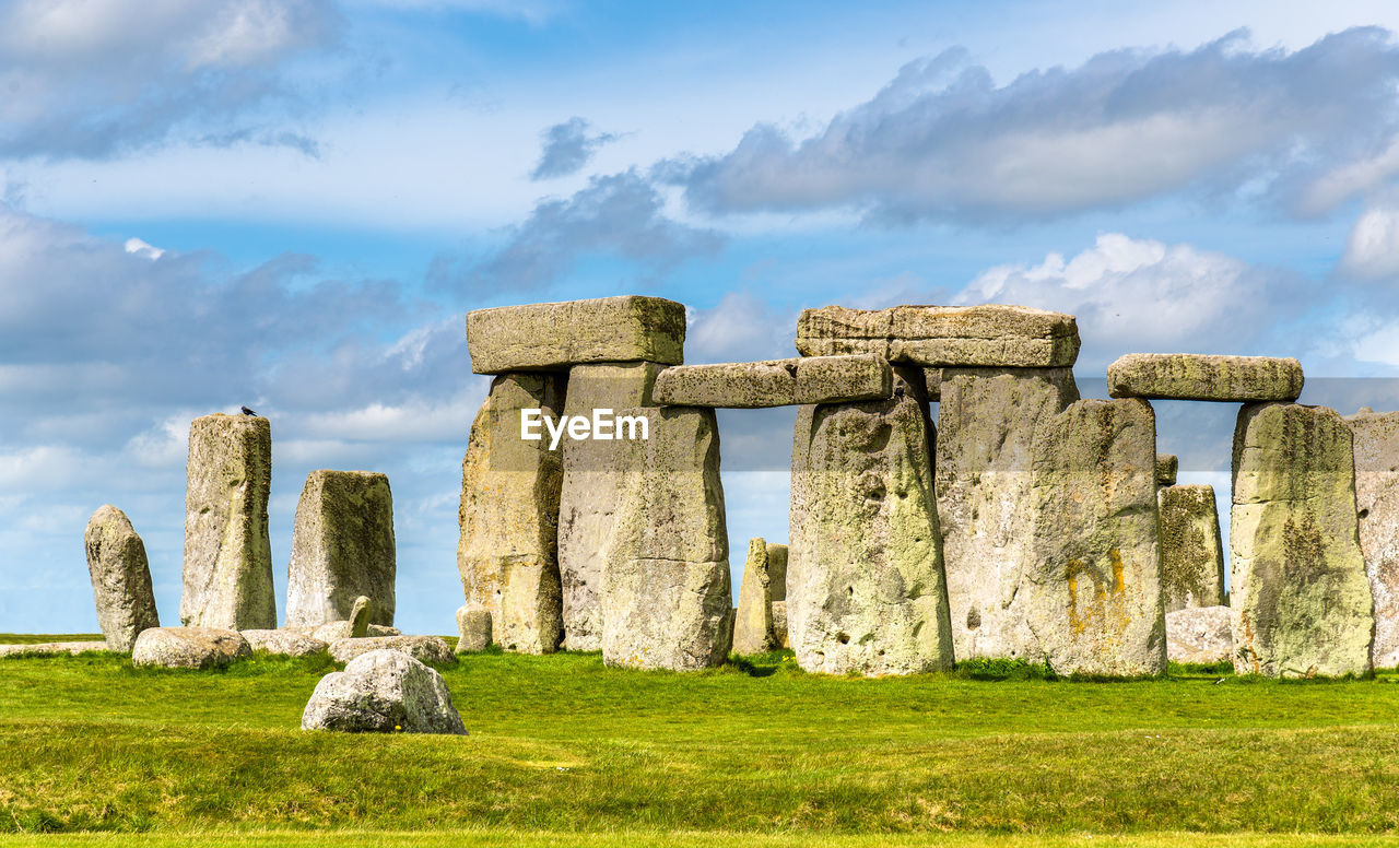 STONE STRUCTURE ON FIELD