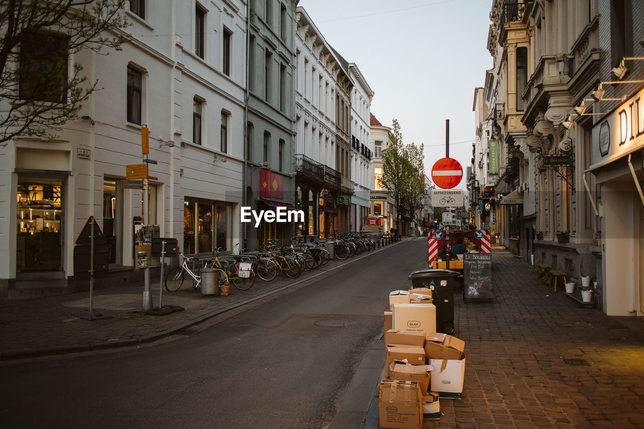 Street amidst buildings in city