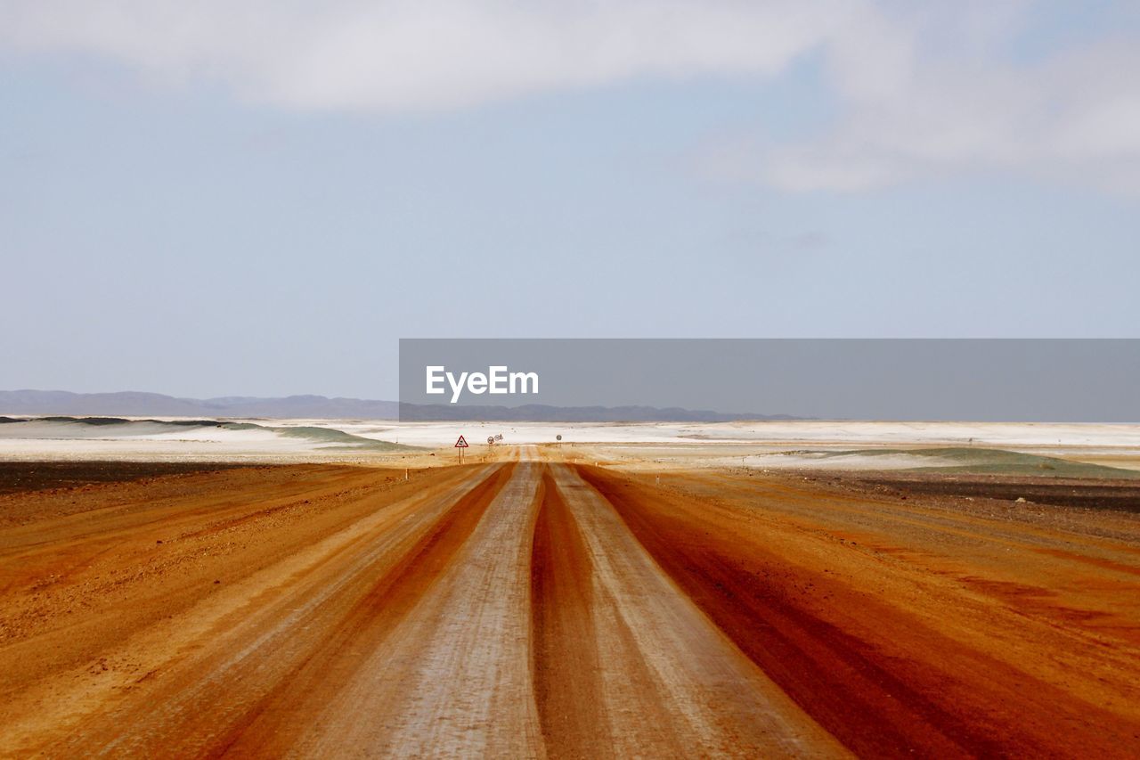 Scenic view of road against sky