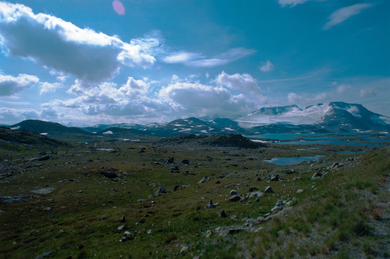 Scenic view of landscape against sky