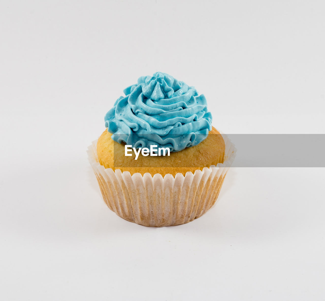 Close-up of cupcake against white background