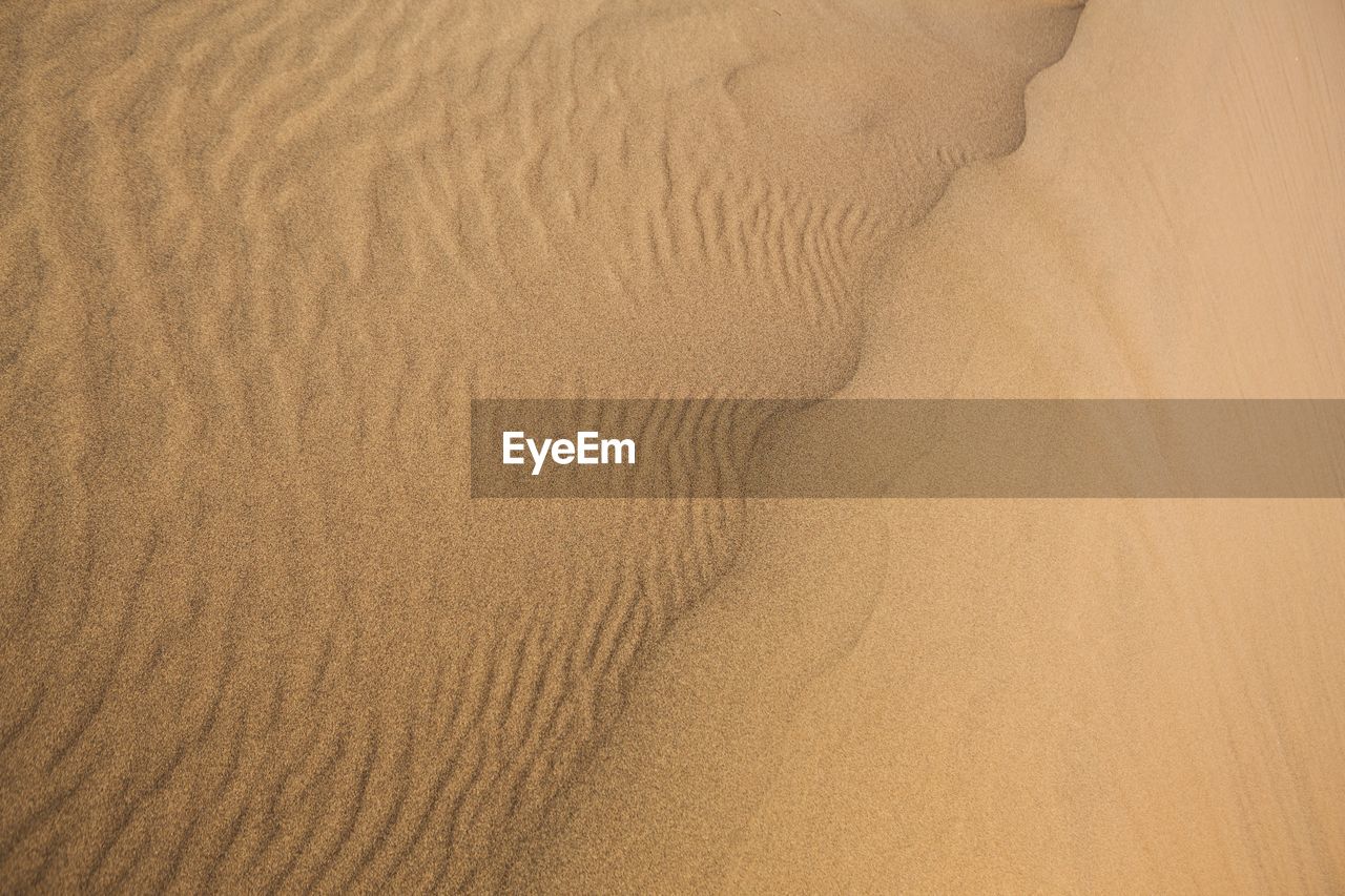 Full frame shot of sand dune desert iran sandy