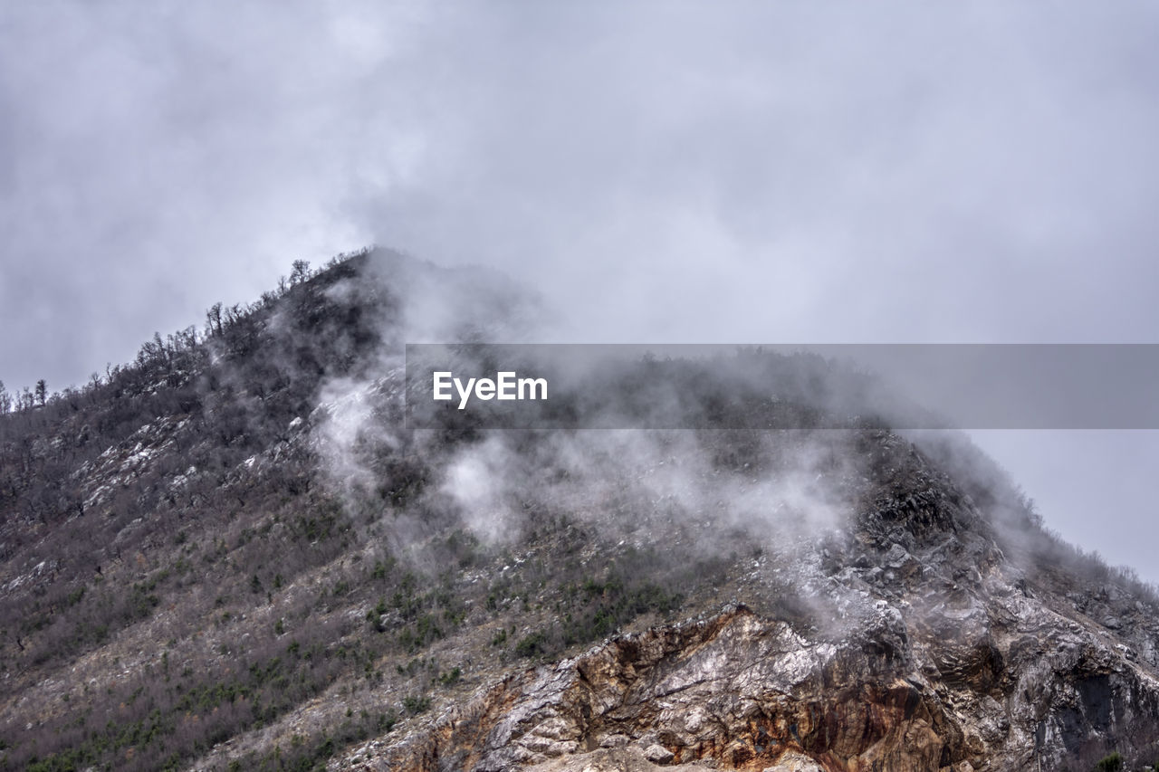 Scenic view of mountain against sky